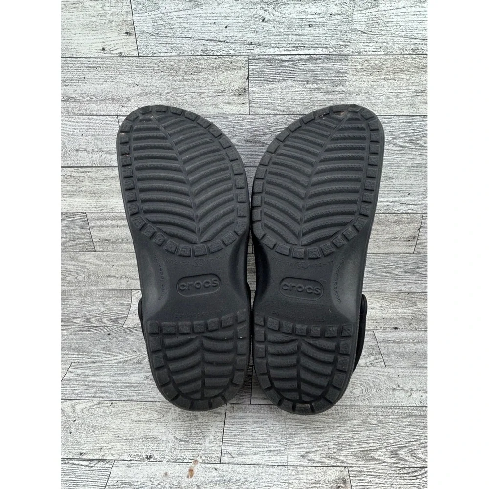 Crocs Classic‎ Clogs Black Mens 10-11 Womens 12-14 XL Slip On Comfort Shoes